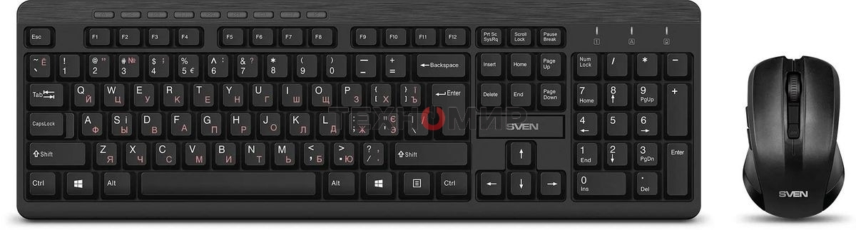 Комплект беспроводной SVEN KB-C3400W клавиатура+мышь