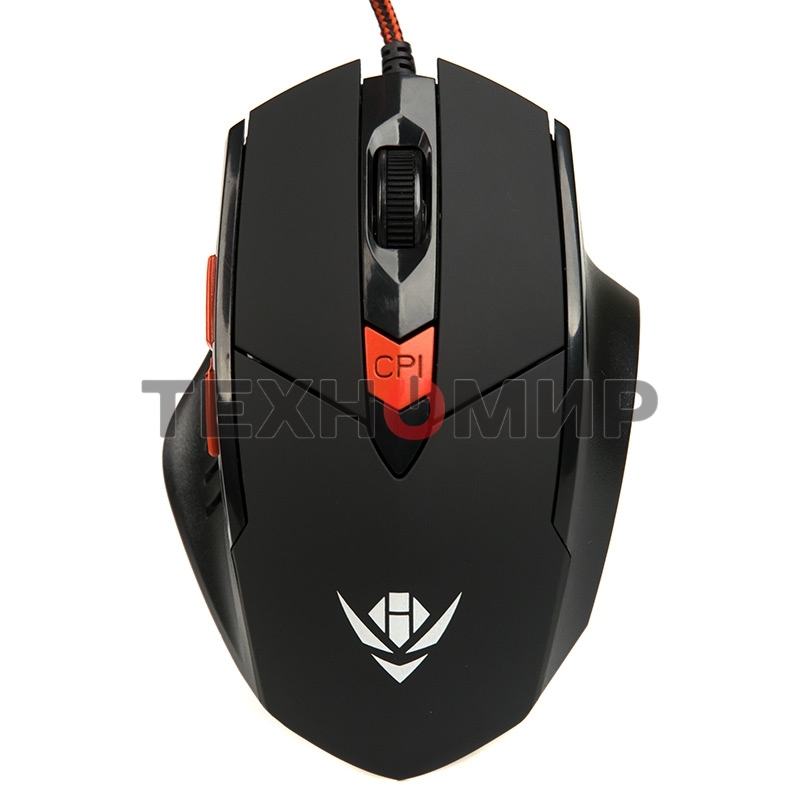 Мышь проводная Dialog MOG-11U Nakatomi Gaming - 6 кнопок + ролик, USB,черная