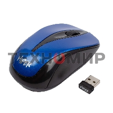 Мышь беспроводная HIPER HOMW-062 синий, 1000 dpi, радиоканал, USB, кнопки - 3