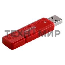 Флешка USB Smartbuy DOCK RED (SB8GBDK-R), 8Gb, USB 2.0, R/W 15/5, красный