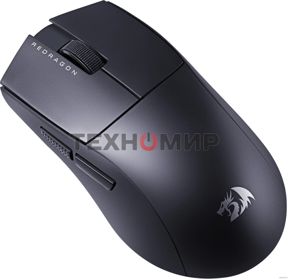 Мышь беспроводная Defender Redragon K1ng 4K Pro черный, 26000 dpi, радиоканал, Bluetooth, USB, кнопки - 5