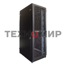 Шкаф серверный напольный 42U (800 1200) дверь перфорированная, задние двойные перфорированные