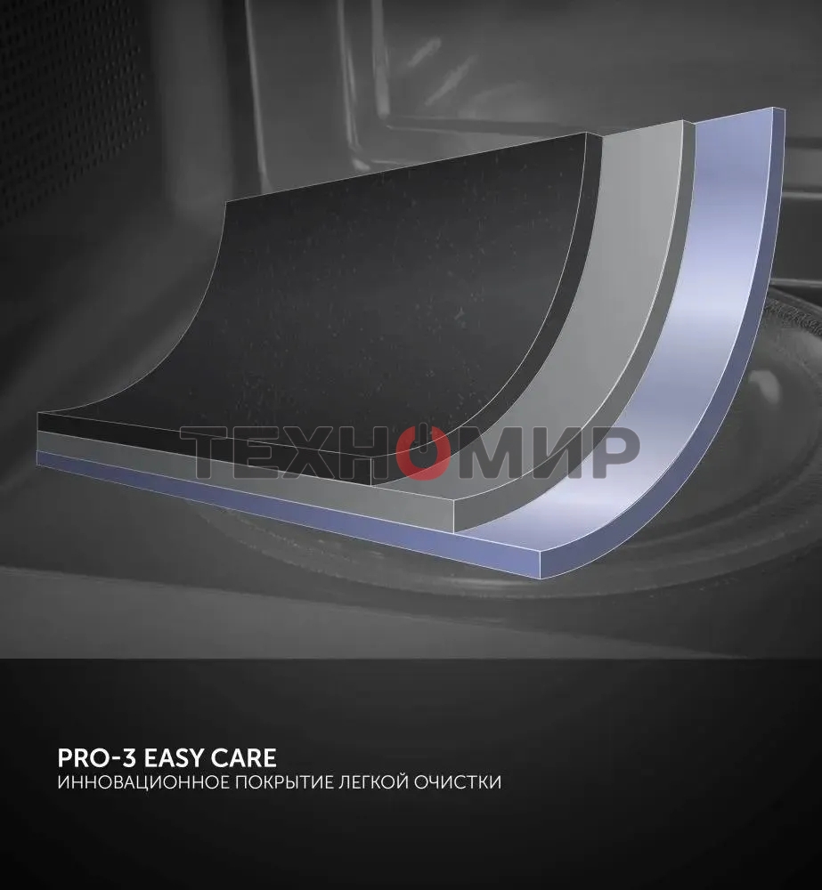 Микроволновая печь Polaris PMO 2001 RUS графитовый, 20 л, 700 Вт, переключатели - поворотный механизм