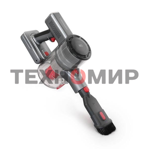 Пылесос вертикальный/ручной BQ VC0801H серый, питание от аккумулятора, 50 Вт, уборка сухая, пылесборник 0.6 л, работа от АКБ max 40 мин.