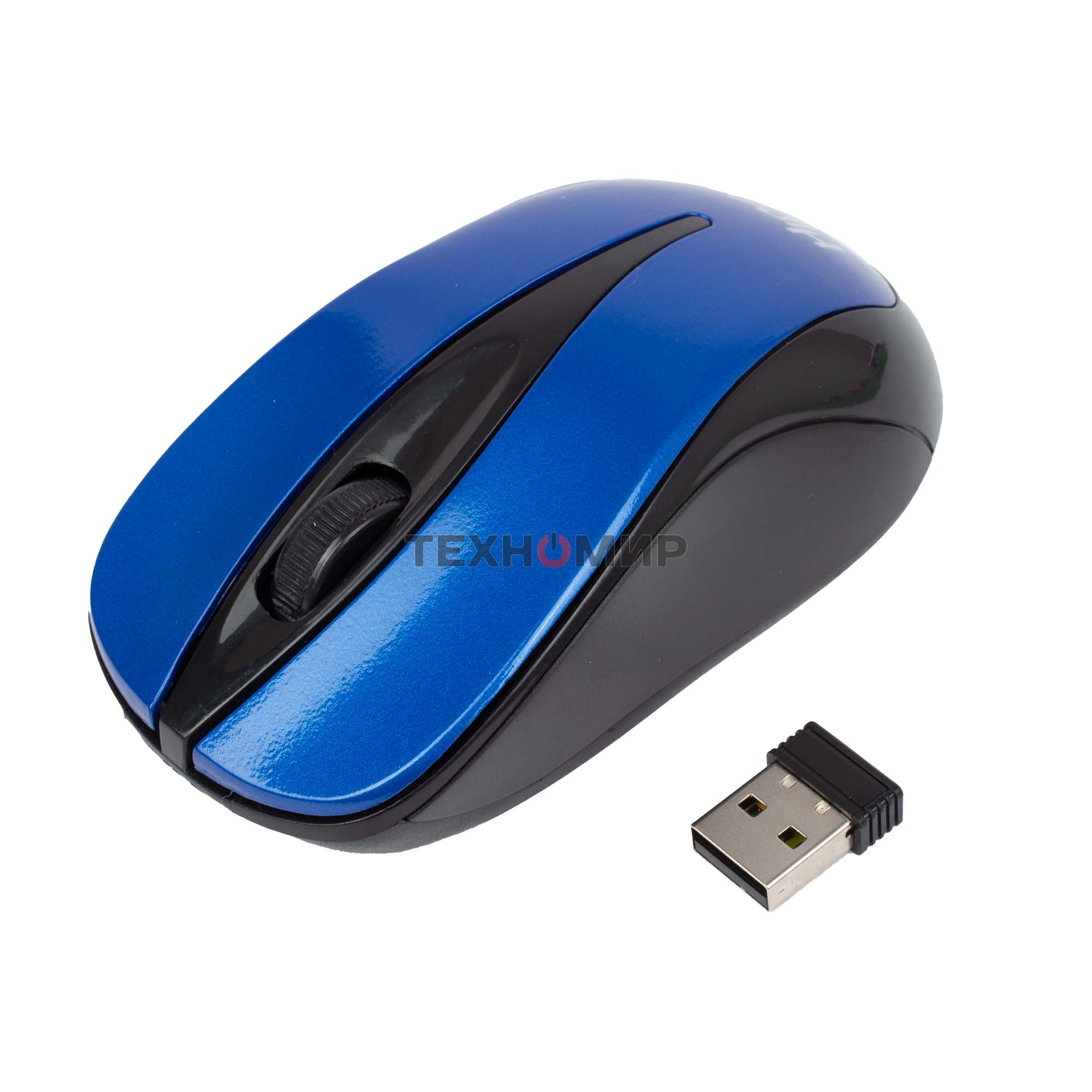 Мышь беспроводная HIPER HOMW-062 синий, 1000 dpi, радиоканал, USB, кнопки - 3