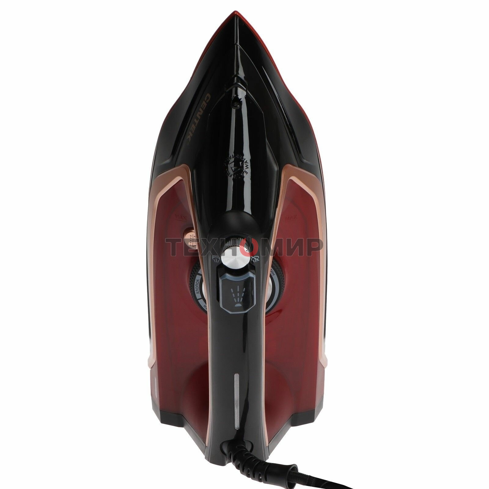 Утюг Centek CT-2313 красный, 2400 Вт, 50 г/мин, 185 г/мин, 350 мл