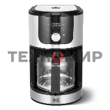 Кофеварка капельная со встроенной кофемолкой BQ CM1010 черный-стальной, исп. кофе - зерновой/молотый, 1.2 л, 1050 Вт.