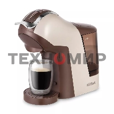 Кофеварка капсульная Kitfort КТ-7448 коричневый/бежевый, исп. кофе - капсулы/молотый, 1 л, 1400 Вт, 19 Бар.