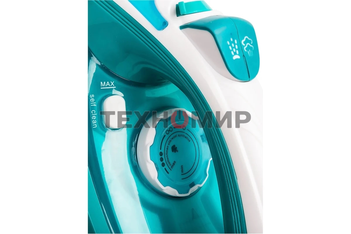 Утюг SUPRA IS-2414 2400 Вт голубой/белый