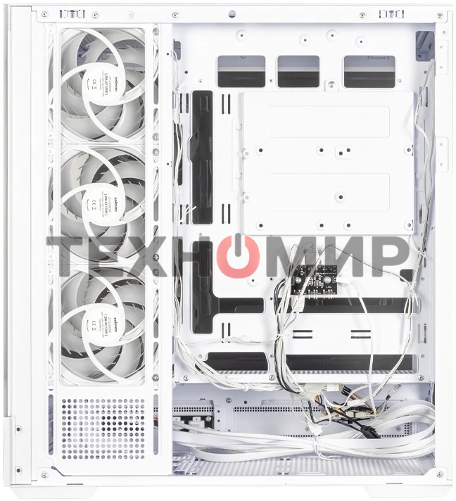 Компьютерный корпус ZALMAN P40 NAMU, ATX, белый, WINDOW, WOODEN ELEMENTS, 2xCombo(2.5” or 3.5”), 1xUSB TYPE-C, 2xUSB 3.0, SIDE 3x120мм ARGB, REAR 1x120мм ARGB