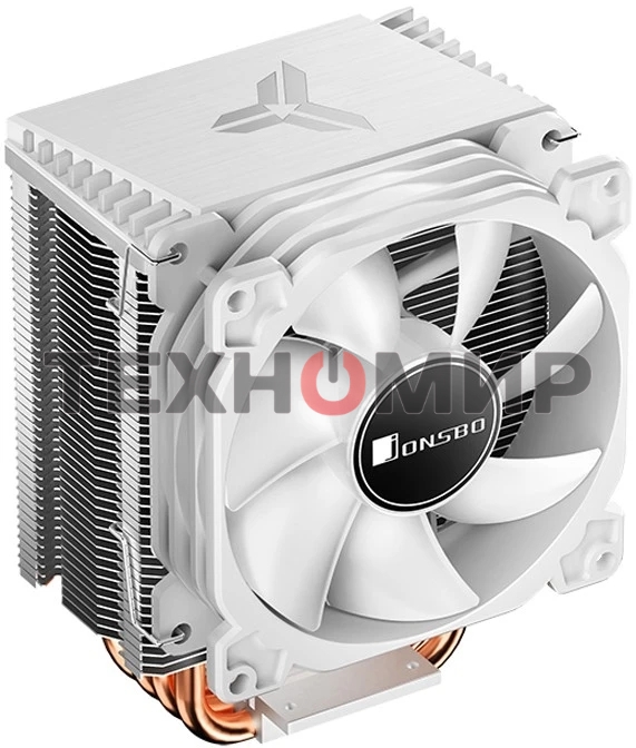 Кулер JONSBO CR-1400 White LGA1700/1200/115X/AM4 (24шт/кор, TDP 125W, PWM, 92мм ARGb Fan, 4 тепловые трубки, 4-pin, белый) Retail