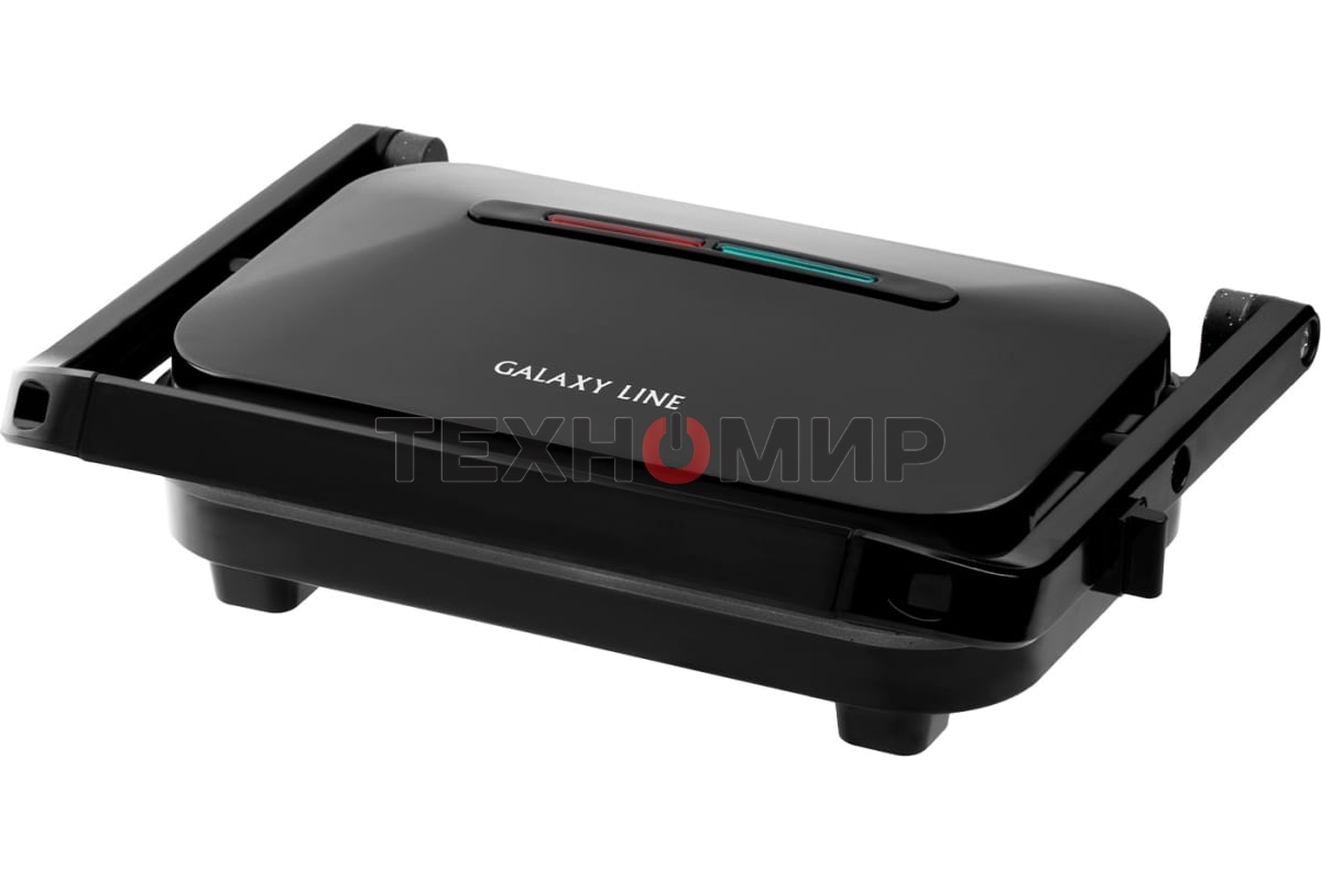 Гриль электрический Galaxy Line GL 2977, черный, механическое управление, 1800 Вт