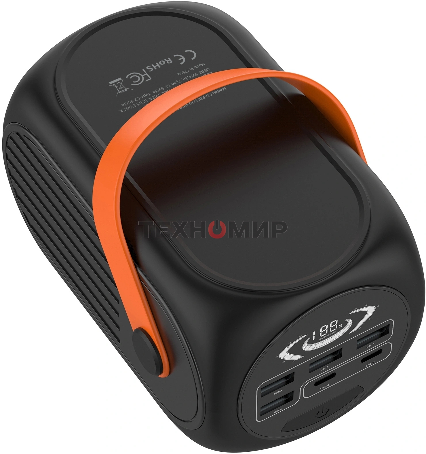 Портативный аккумулятор Cactus CS-PBFSUD-60000 60000mAh 80W 4.5A черный