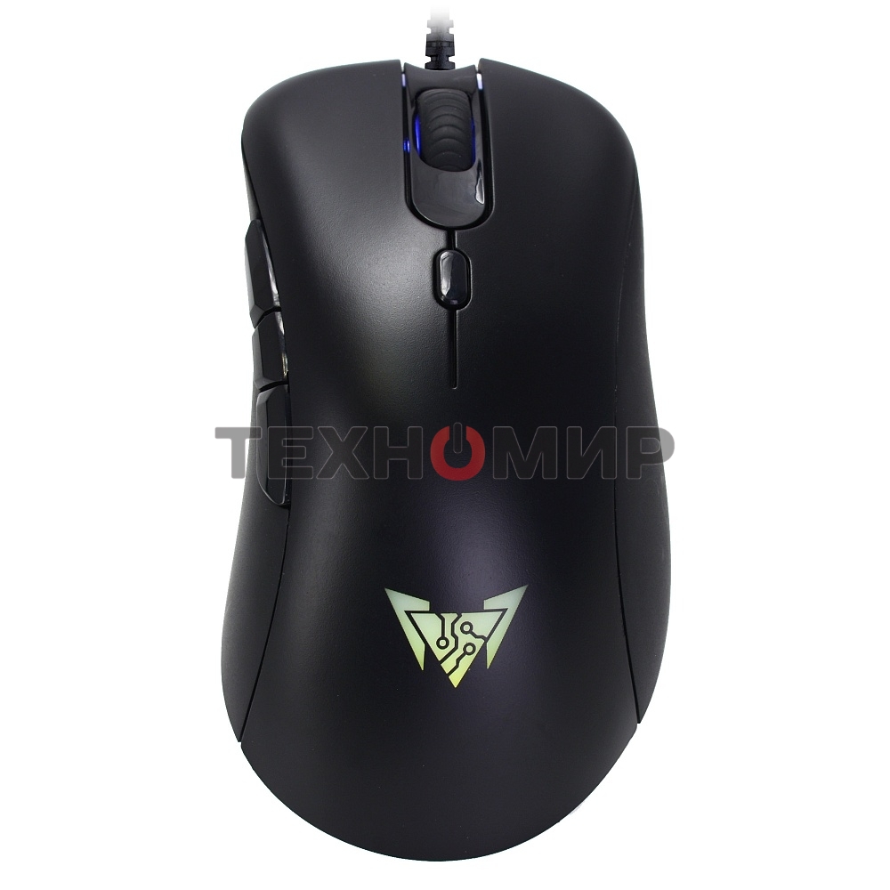 Мышь проводная Crown CMGM-904 черный, 7000 dpi, USB, кнопки - 7