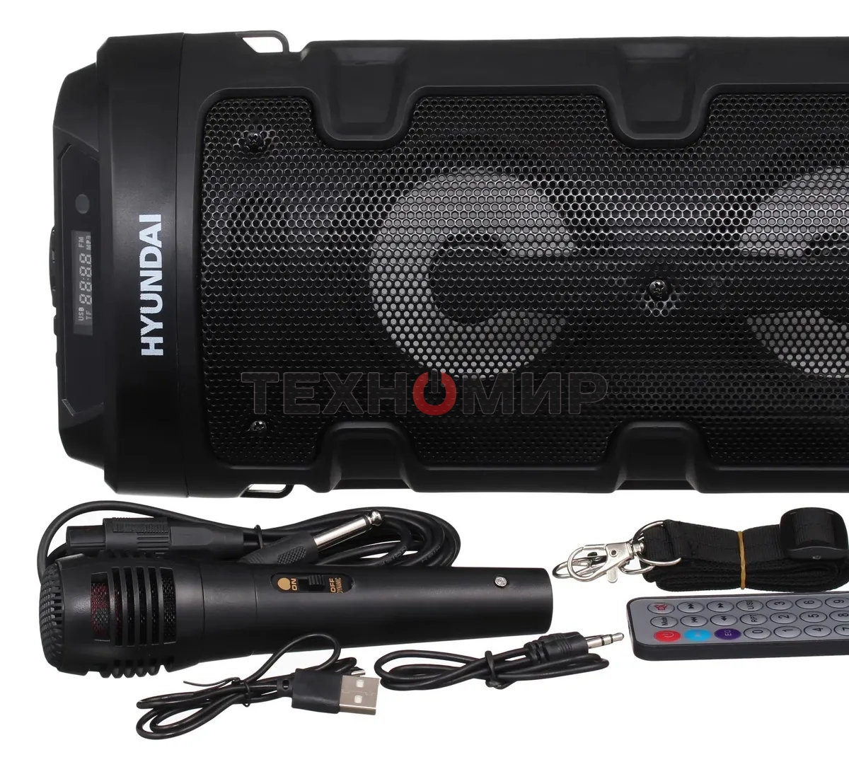 Минисистема Hyundai H-MC160 черный 50Вт/FM/USB/BT/SD/MMC