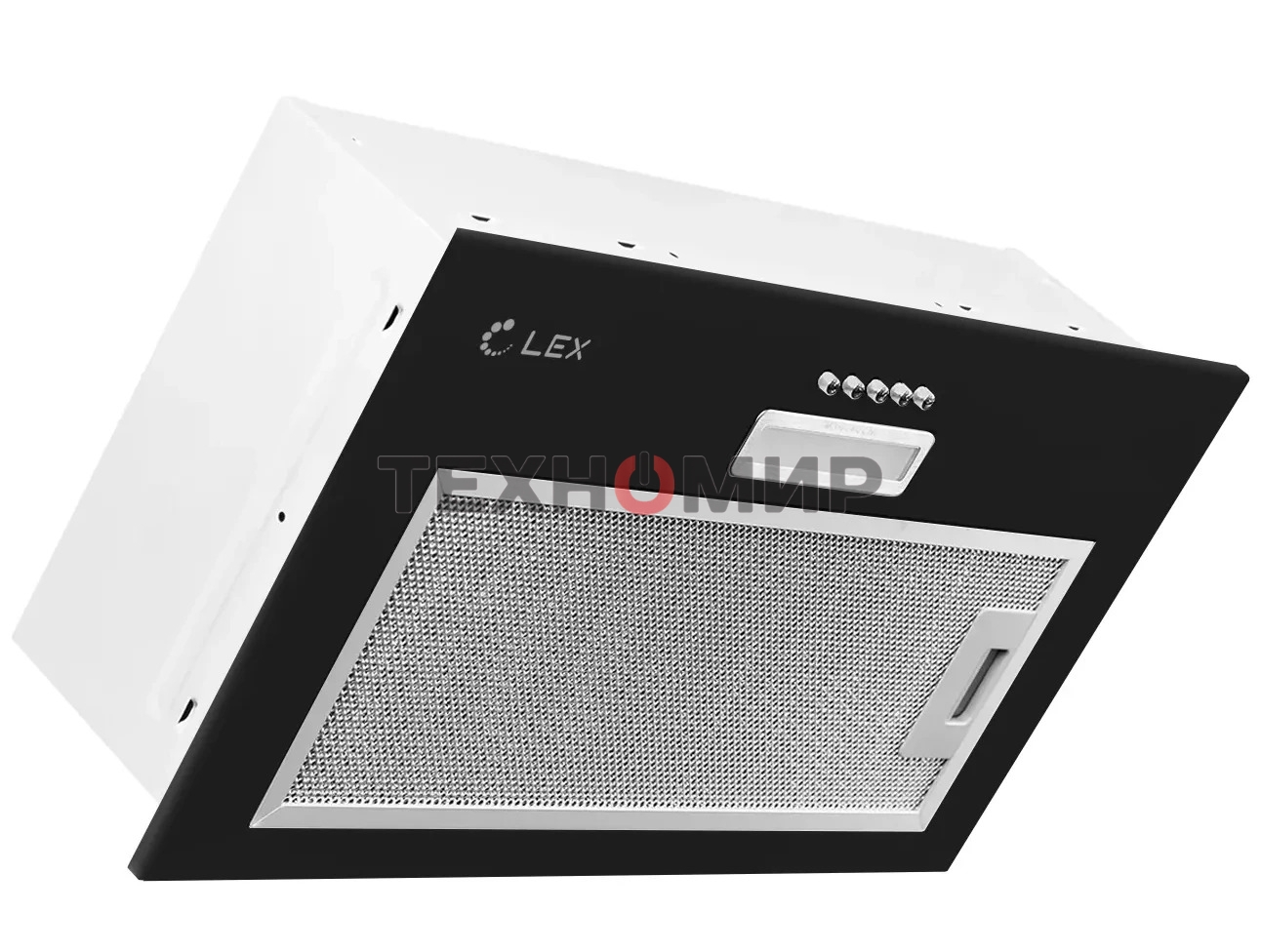 Вытяжка встраиваемая LEX GS Bloc LIGHT 600 черный, 53 см, 500 куб. м/ч, 44 дБ