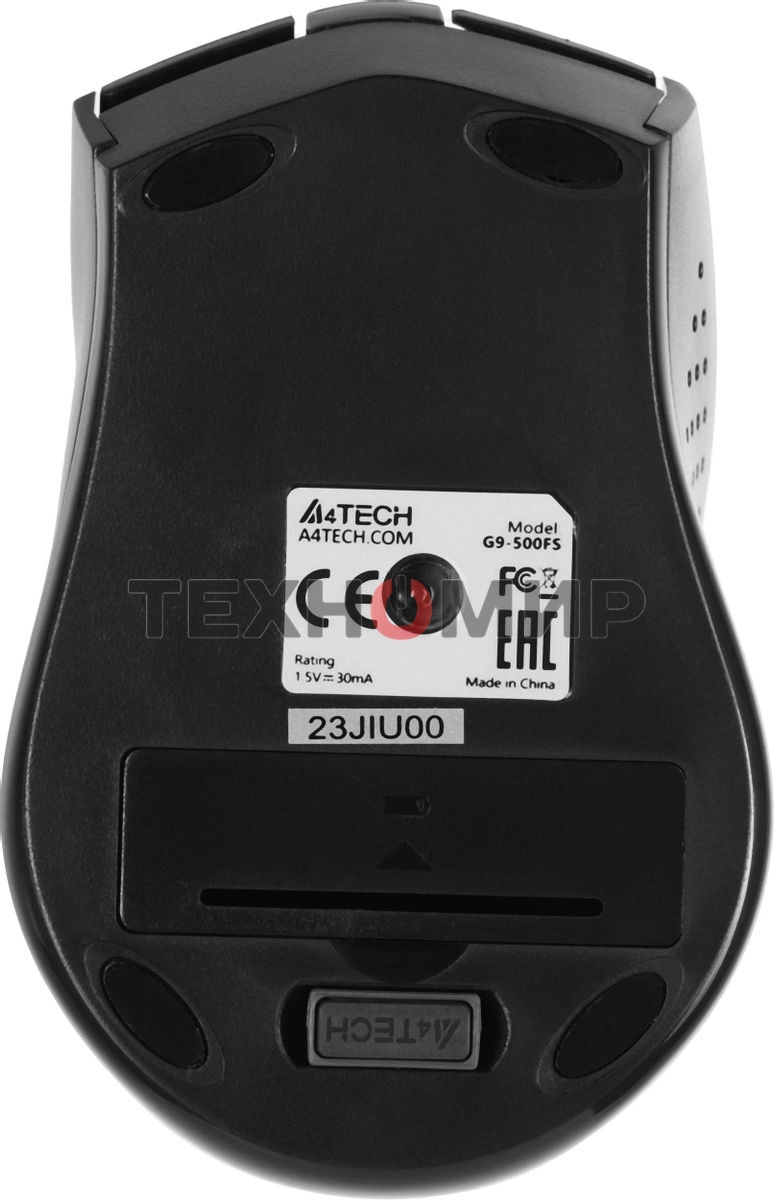 Мышь беспроводная A4Tech G9-500FS черный, 1200 dpi, радиоканал, USB, кнопки - 4