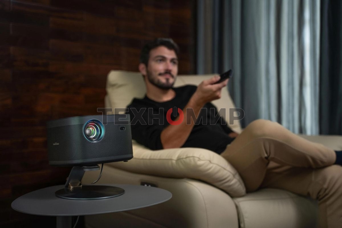 XGIMI Horizon Pro Домашний проектор/технология:DLP/Разрешение:4K/2200Лм/MediaTek MT9612/2GB/32GB/Wi-Fi, Bluetooth/AndroidTV/HDR10/0.76-7.66м/HarmanKardon/Вес:2.9кг/Черный XK03H
