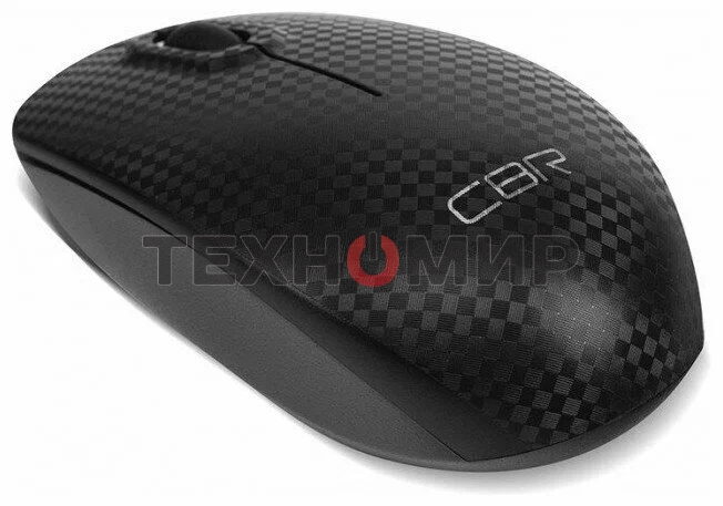 Мышь беспроводная CBR CM 499 Carbon черный, 1200 dpi, радиоканал, USB, кнопки - 3