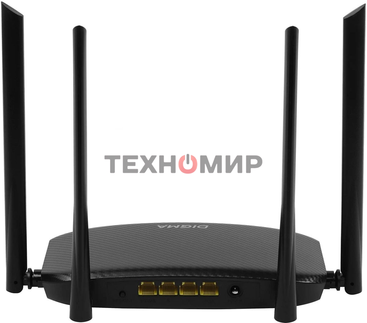 Роутер беспроводной Digma DWR-AC1202 AC1200 10/100/1000BASE-TX черный