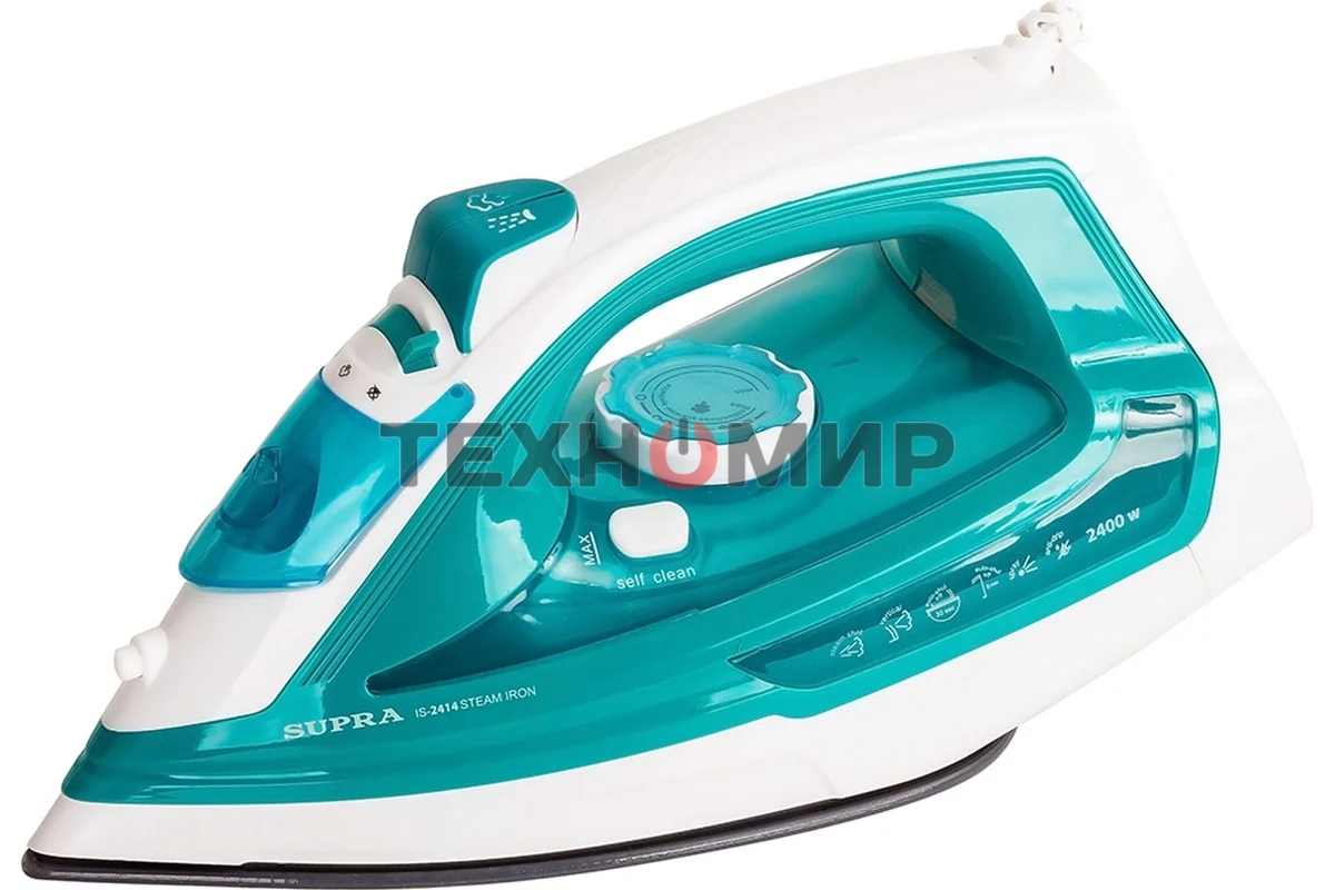 Утюг SUPRA IS-2414 2400 Вт голубой/белый
