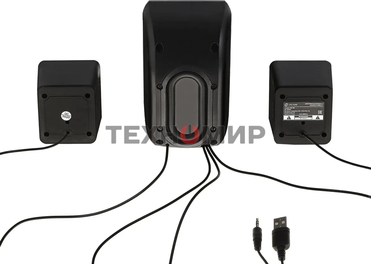 Акустическая система Oklick OK-420 2.1 черный 11Вт