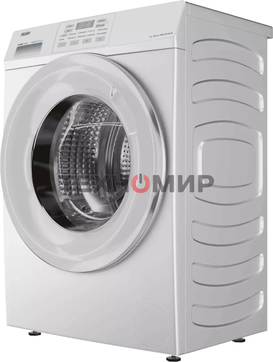 Стиральная машина Haier HW60-BP10919A белый, загрузка фронтальная 6 кг, 1000 об/мин, класс: А+++