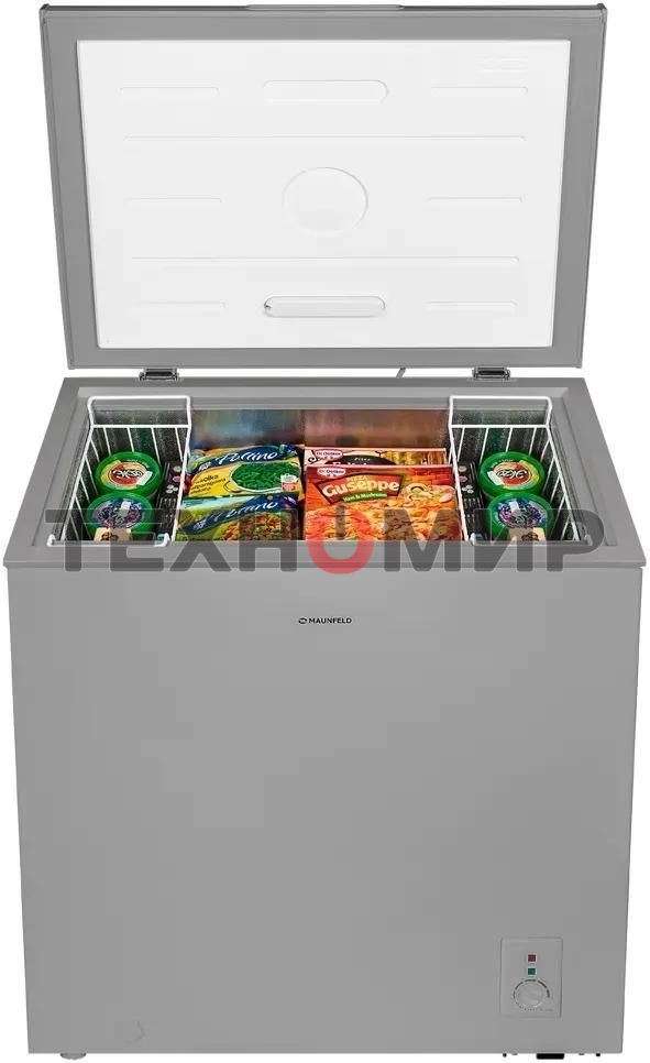 Морозильный ларь Maunfeld MFL200GR, серый, 200л