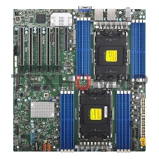 Серверная материнская плата Supermicro MBD-X13DAI-T-B, 2xLGA4677, Intel C741, 16xDDR5, 10xSATA, 2xM.2, 5xPCIe 5.0 x16, 1xPCIe 5.0 x8, 1xVGA, 2x 10Gb LAN, 6xUSB 3.0, 2xUSB 2.0, 1xUSB 3.2 Gen 1, E-ATX
