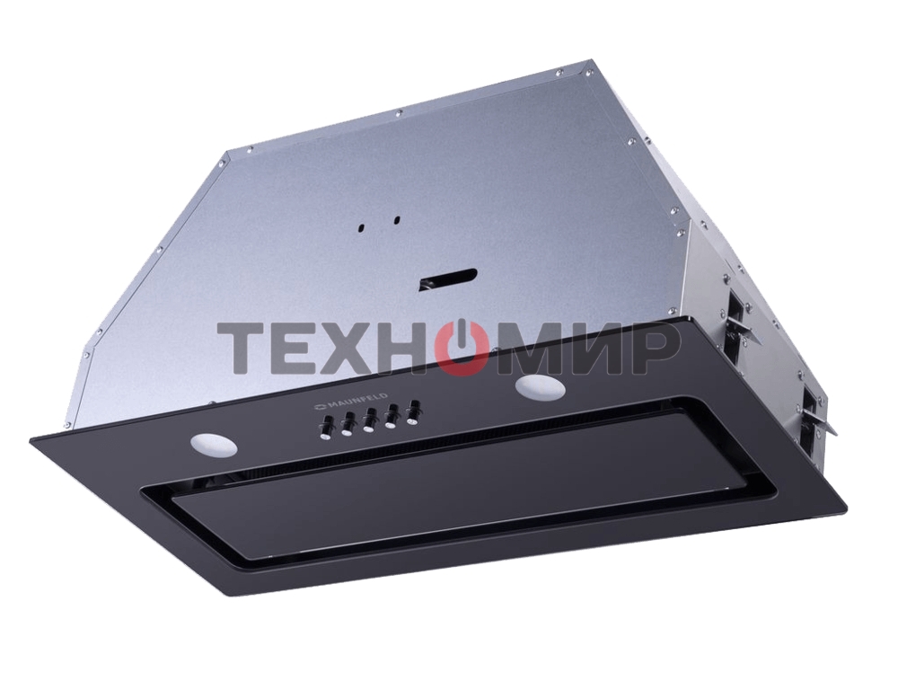 Вытяжка встраиваемая Maunfeld Trapeze 601GG черный, 60 см, 1150 куб. м/ч, 54 дБ