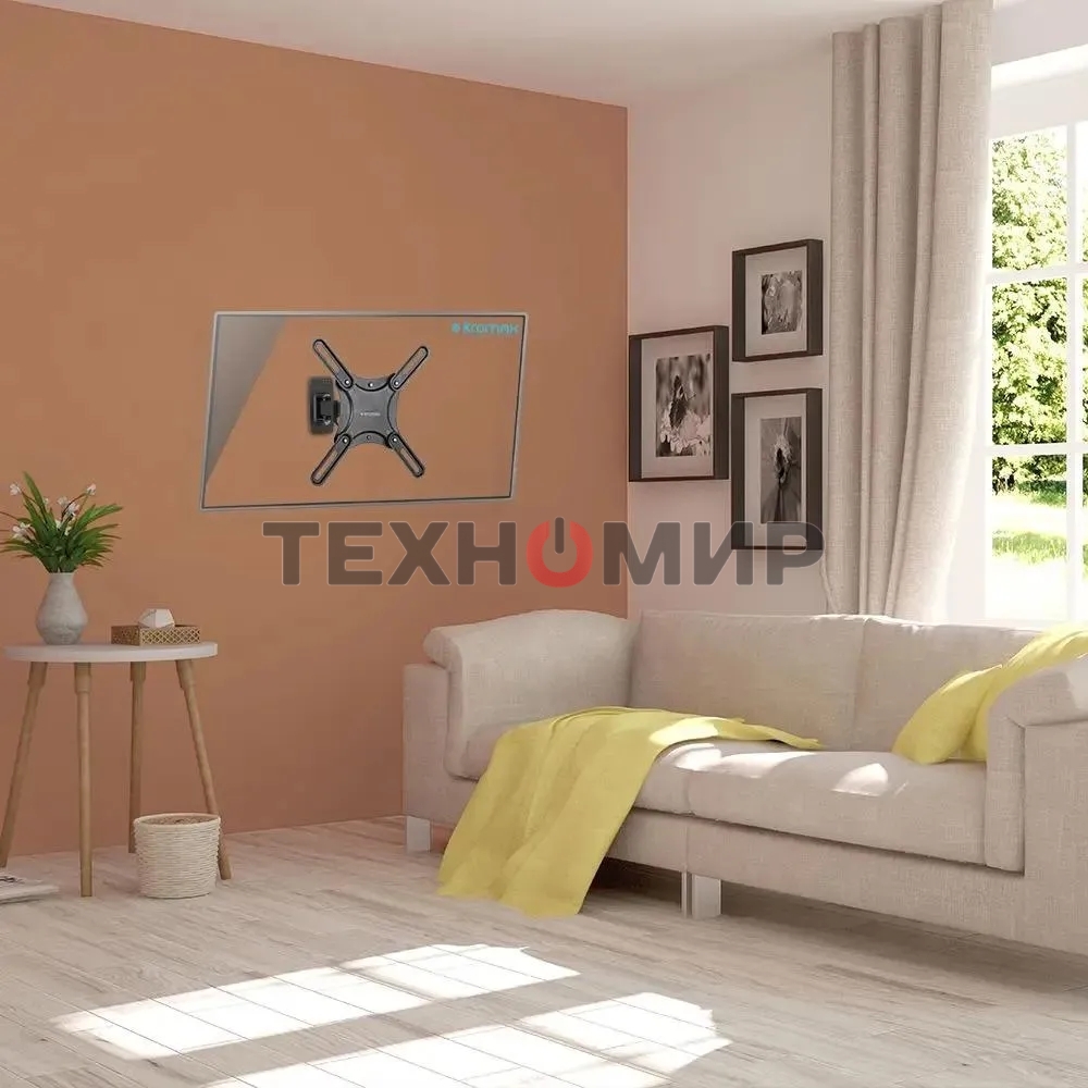 Кронштейн для телевизора Kromax CORBEL-4 черный, 15