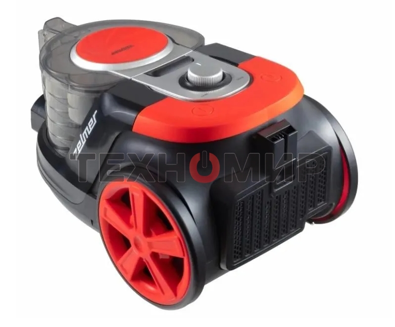 Пылесос Zelmer 81205158T черный/красный, 800 Вт, уборка сухая, пылесборник контейнер 2 л