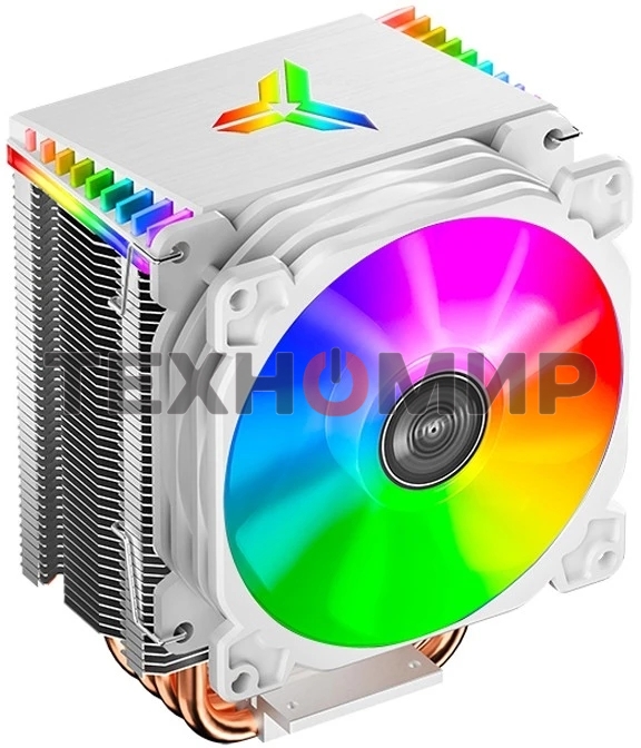 Кулер JONSBO CR-1400 White LGA1700/1200/115X/AM4 (24шт/кор, TDP 125W, PWM, 92мм ARGb Fan, 4 тепловые трубки, 4-pin, белый) Retail