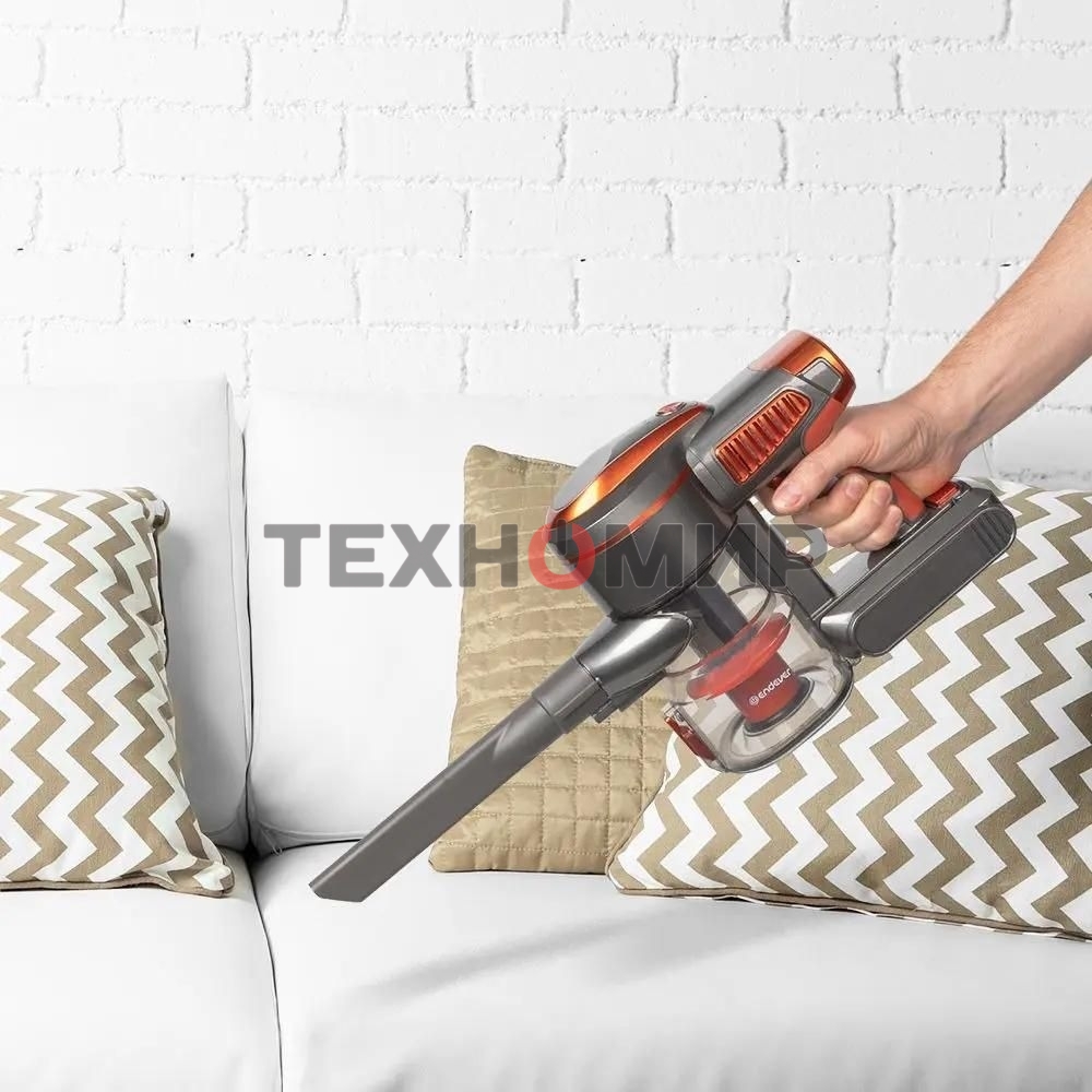 Пылесос вертикальный циклонного типа аккумуляторный Endever SkyClean VC-301, темно-серый/оранжевый, 4 шт,уп