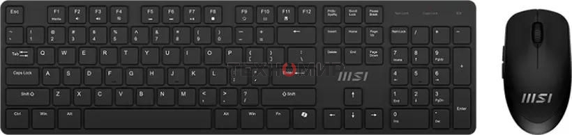 Комплект клавиатура+мышь MSI K200 Combo MS-8ZA4 беспроводной, USB, 1600 DPI, чёрный