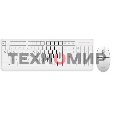 Комплект клавиатура+мышь Acer OCC401 беспроводной, USB, 1600 DPI, белый