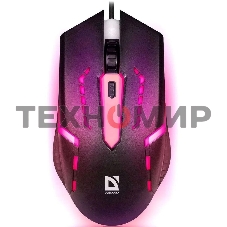 Мышь проводная Defender Hit MB-601 черный, 1200 dpi, USB, кнопки - 4