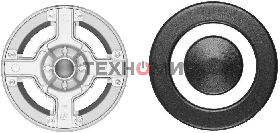 Газовая варочная панель Maunfeld EGHG.64.23CB/G, 4 конфорки, закаленное стекло, черный