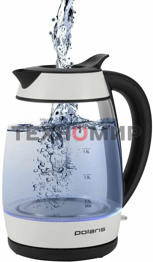Чайник электрический Polaris PWK-2092СGL белый