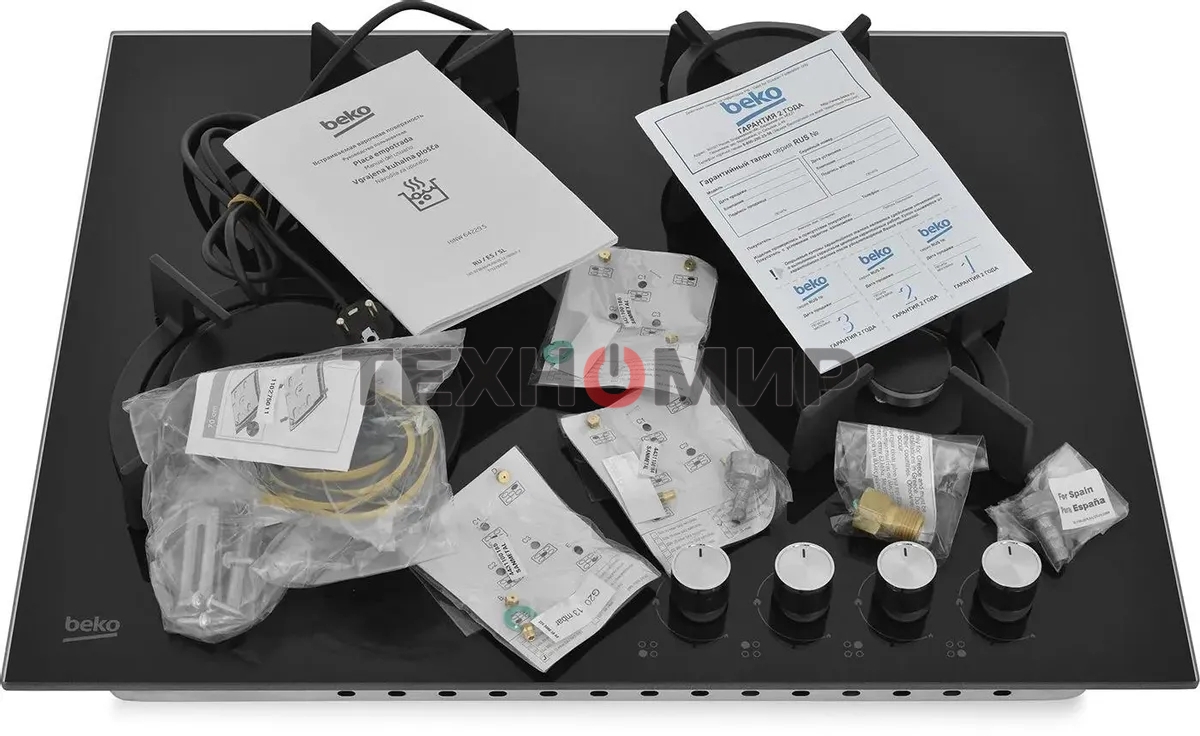Газовая варочная панель Beko HINW 64229 S черный