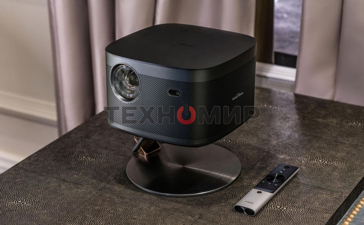 XGIMI Horizon Pro Домашний проектор/технология:DLP/Разрешение:4K/2200Лм/MediaTek MT9612/2GB/32GB/Wi-Fi, Bluetooth/AndroidTV/HDR10/0.76-7.66м/HarmanKardon/Вес:2.9кг/Черный XK03H