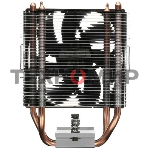 Кулер для процессора PCCooler R200 S115X/1200/1700/AM4/AM5 (TDP 110W, 90мм Non LED Fan, 2 тепловые трубки 6мм, 2200RPM, 28,3dBa)
