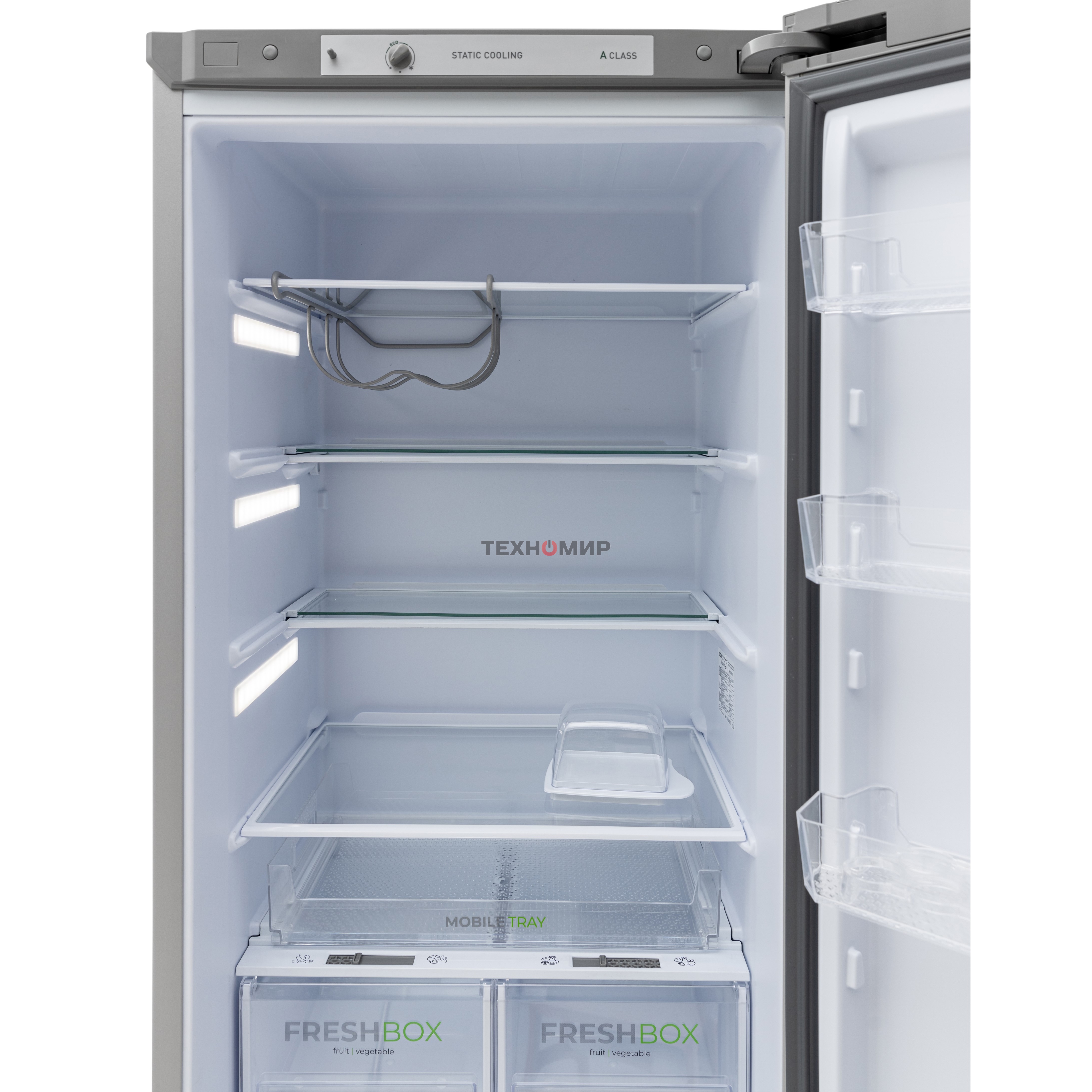 Холодильник Бирюса М6149 металлик двухкамерный 245/135 л морозилка снизу, автоматическое оттаивание