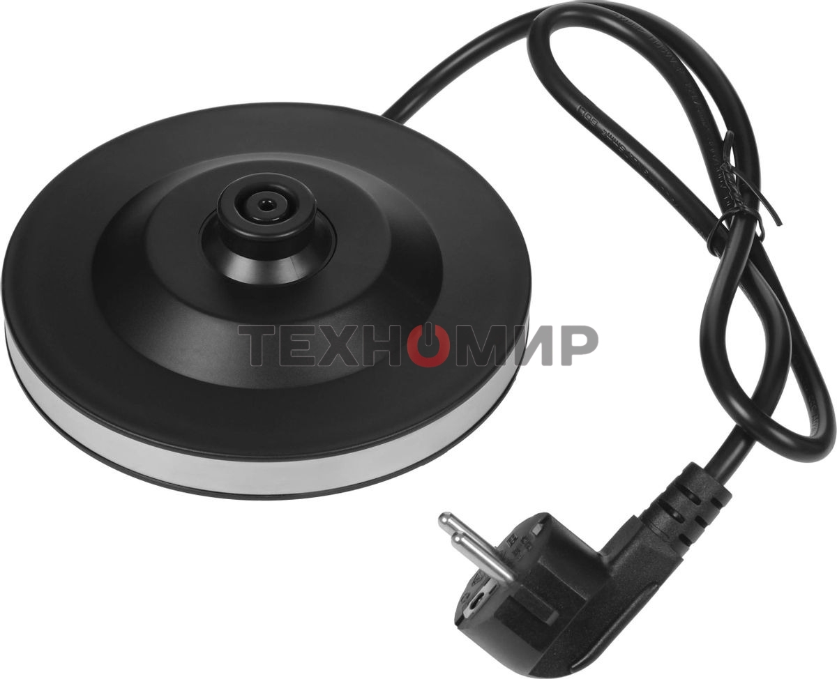 Чайник электрический Hyundai HYK-G5501 1.7 л, 2200 Вт, серебристый/черный