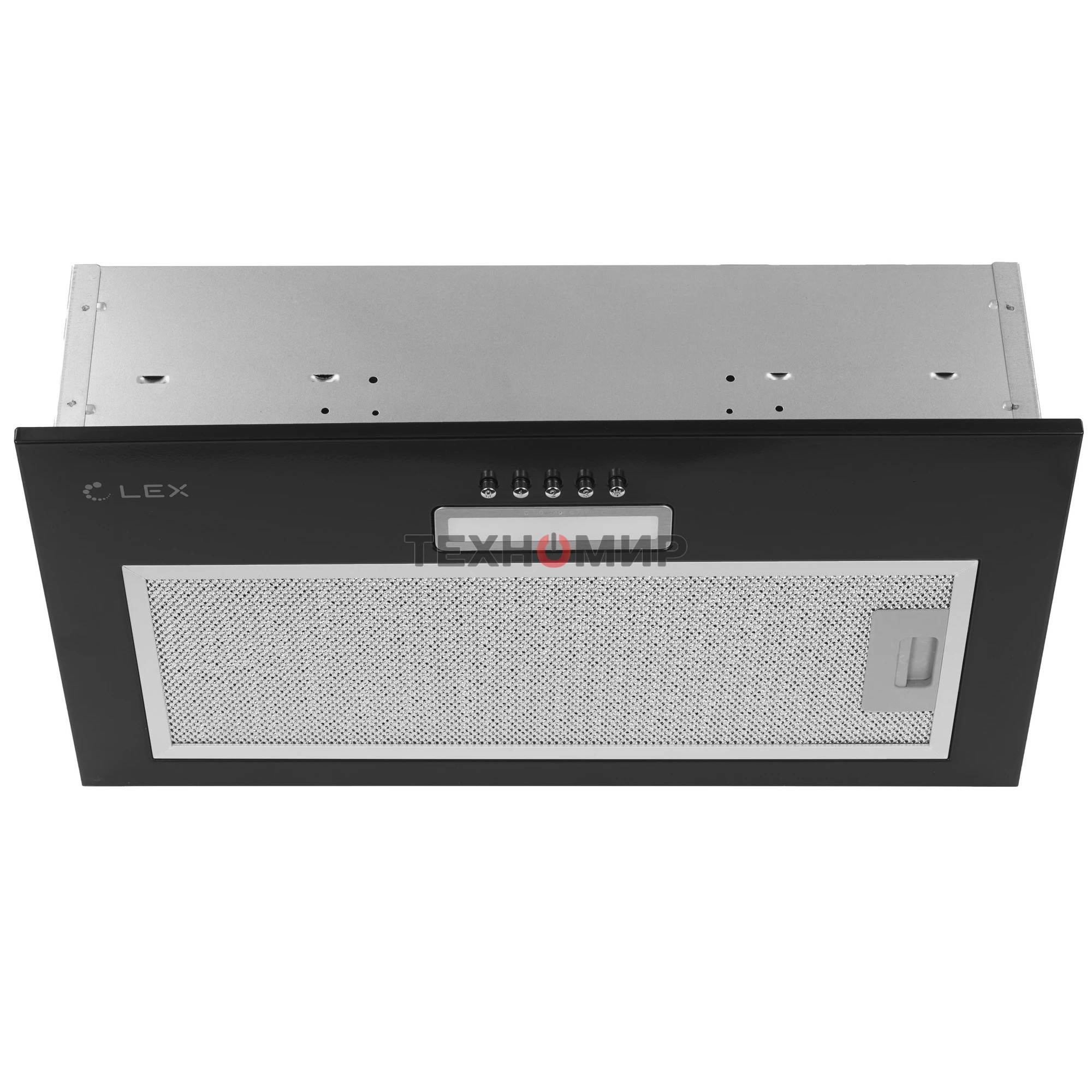 Вытяжка встраиваемая LEX GS Bloc LIGHT 600 черный, 53 см, 500 куб. м/ч, 44 дБ