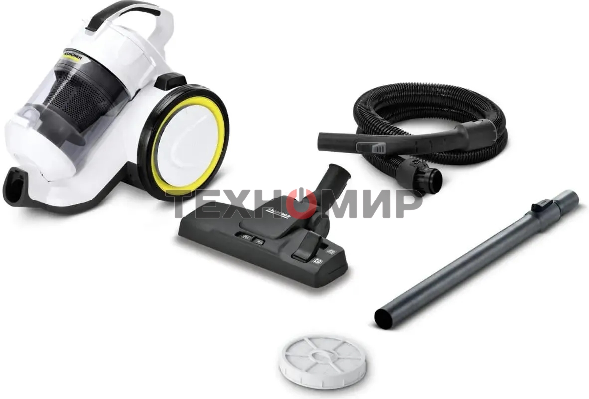 Пылесос Karcher VC 3 Floor белый/черный, 250/700 Вт, уборка сухая, пылесборник контейнер 0.9 л