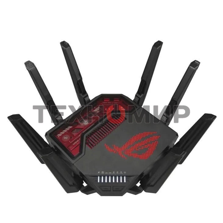 Маршрутизатор ASUS GT-BE19000, черный/красный, 90IG0850-MO9A0V