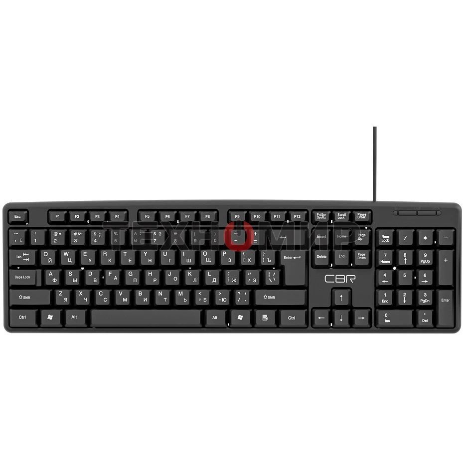 Клавиатура проводная CBR KB 100, USB, черный