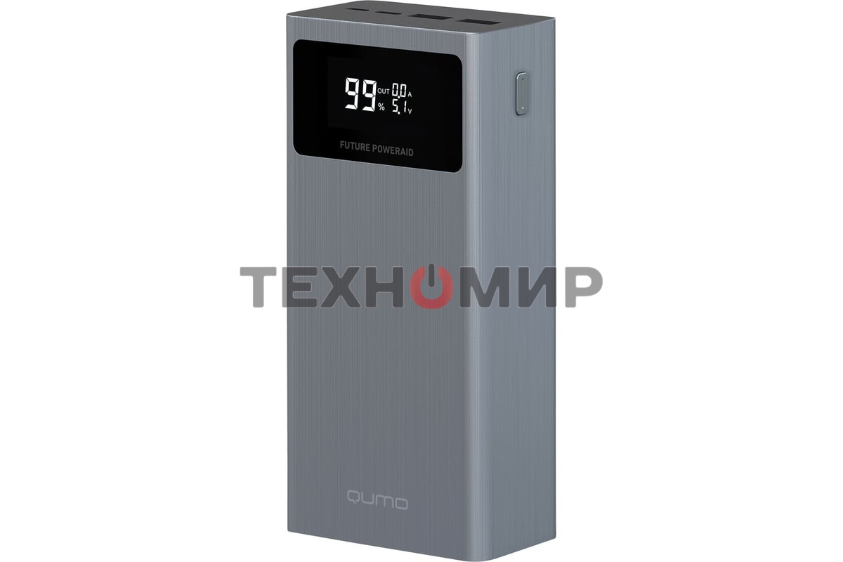 Портативный аккумулятор QUMO Future PowerAid 30000mAh темно-серый FPA-30C-S1