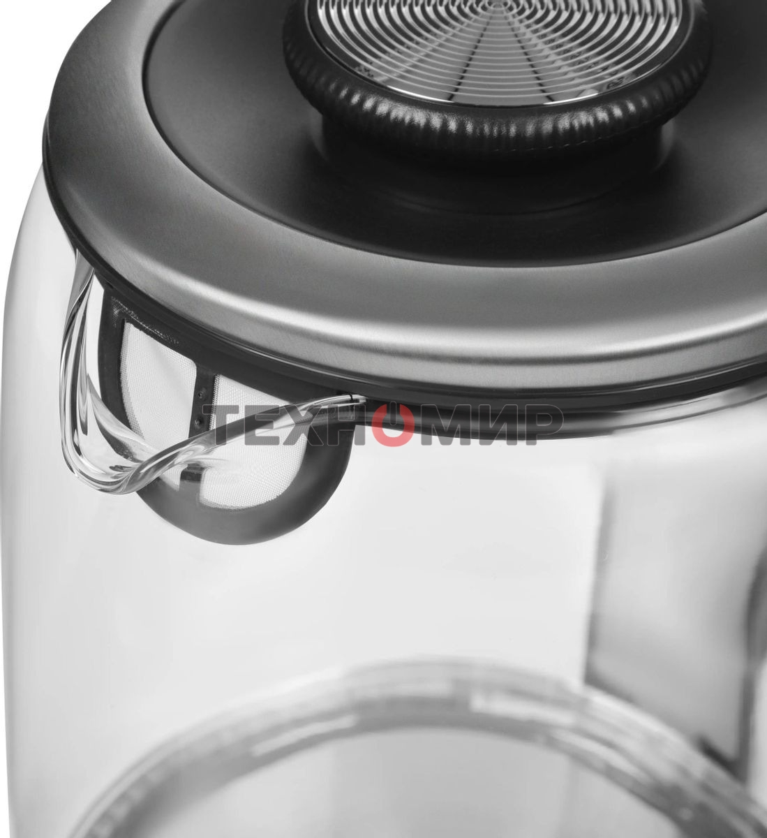 Чайник электрический Hyundai HYK-G5501 1.7 л, 2200 Вт, серебристый/черный